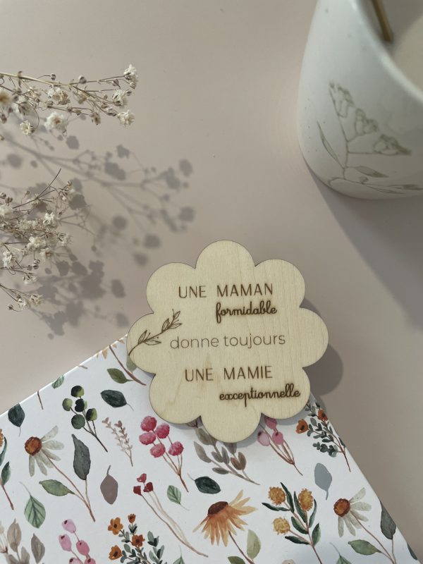 Magnet  fleur, maman formidable