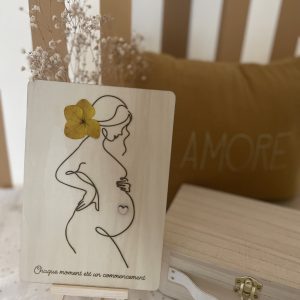 Pancarte en bois portrait