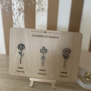 Pancarte en bois  le jardin de… 