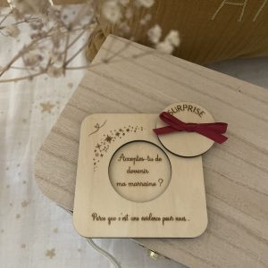 Cadre en bois surprise