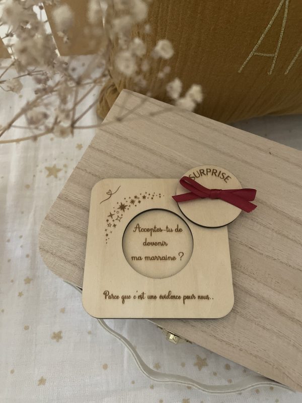 Cadre en bois surprise