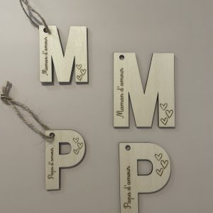Lettres en bois