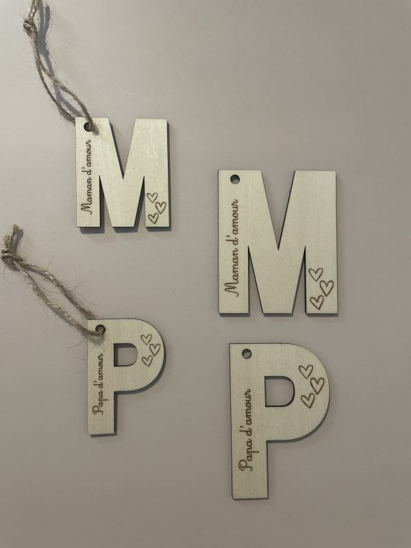 Lettres en bois