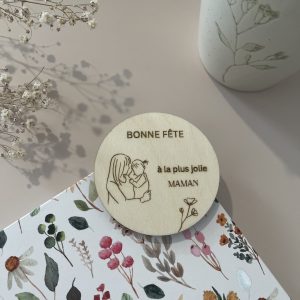 Magnet cercle, à la plus jolie maman
